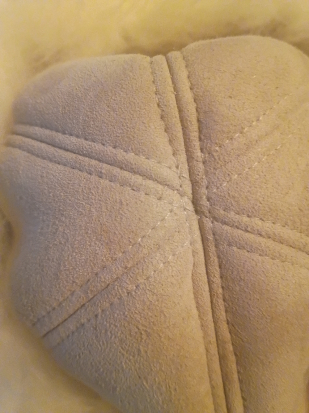 UGG Australia Women's Taupe Shearling Trim Bucket Hat - Picture 5 of 5